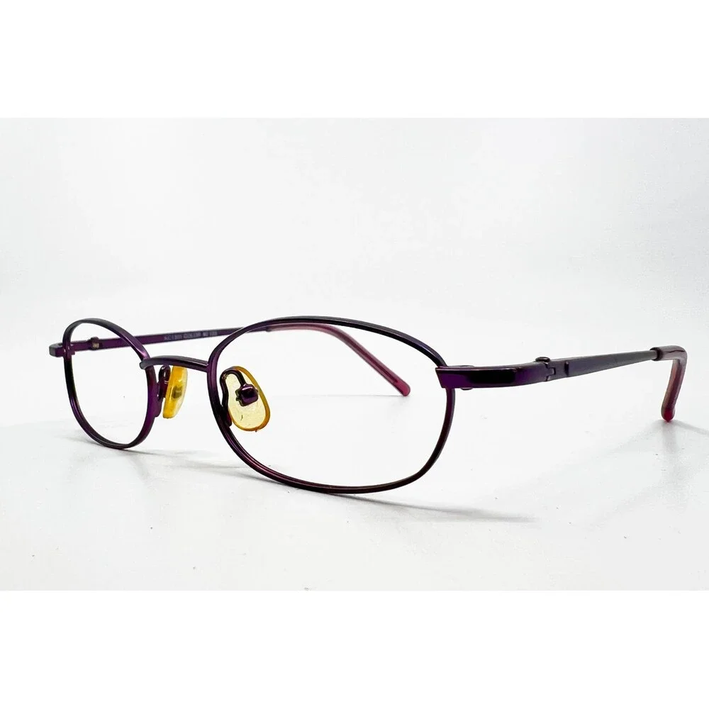 Silver Dollar Eyeglasses Kids Purple KC1301 Color #2 Metal Oval 44-17-125